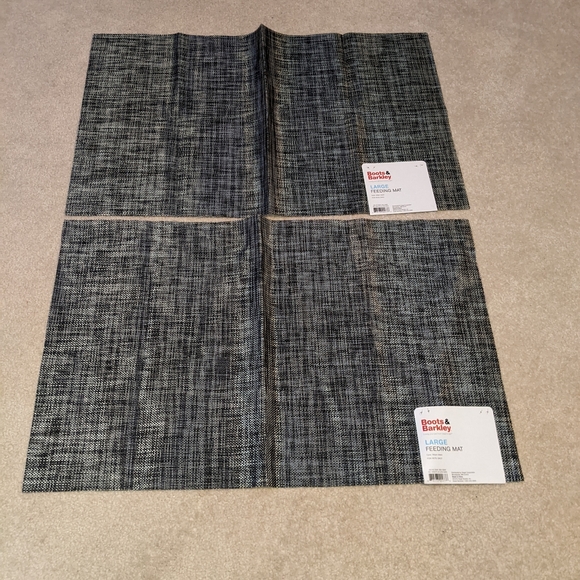 Nwts Boots & barkley large gray feeding pet mats (bundle of 2)
